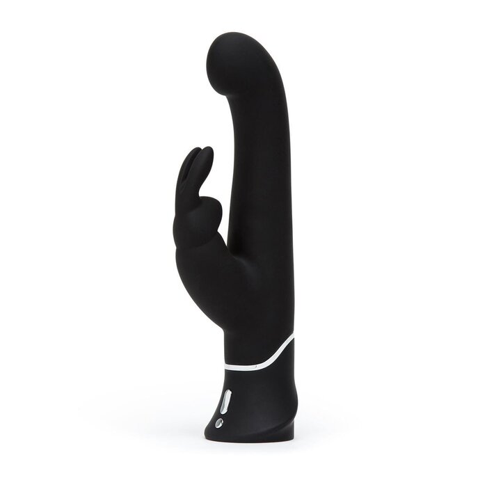 Happy Rabbit G-Spot Stroker Rabbit Vibrator: Black Dual Stimulation Delight
