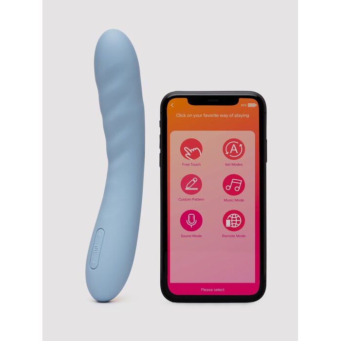 Svakom Ava Neo Interactive App Controlled Thrusting Vibrator - Blue