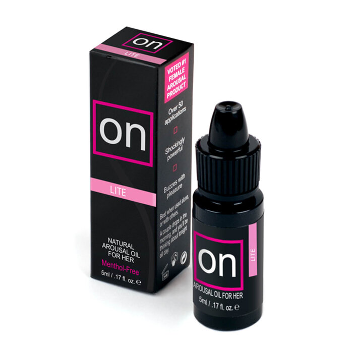 On Lite Natural Arousal Oil for Her - Menthol-Free - .17 oz. Bottle