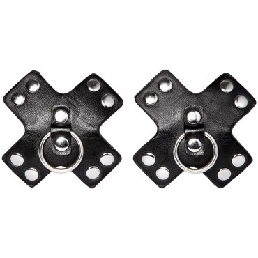 Siren Tethered PVC O-Ring Cross Nipple Pasties