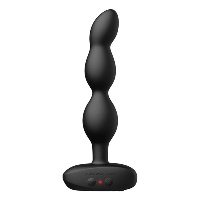 Lovense Ridge App Controlled Rotating and Vibrating Anal Beads - Black