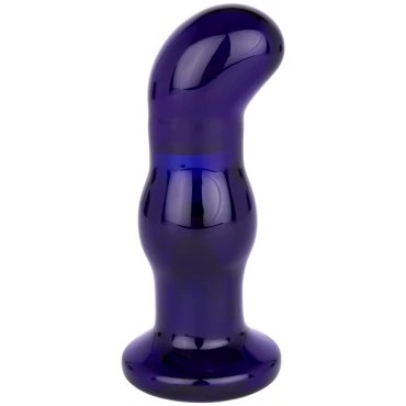 Dark Spark Deep-Spot Vibrating Glass Dildo - 4.5 Inch