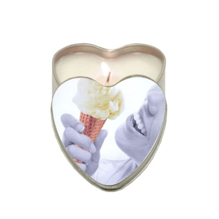 Peach Edible Candle Heart - 4.7 oz.