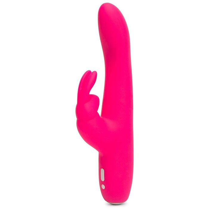 Happy Rabbit Slimline Curve USB Rechargeable Rabbit Vibrator: Pink Blush