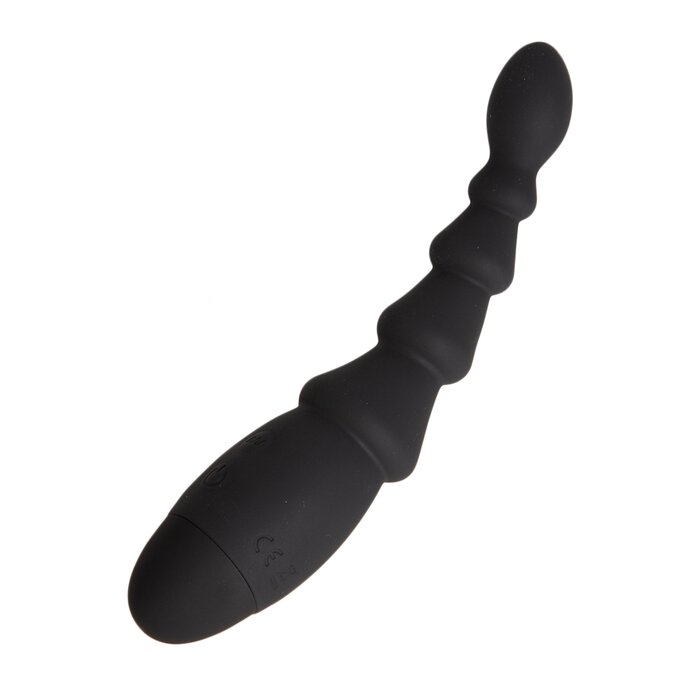 Soku Ribbed Black Vibrator
