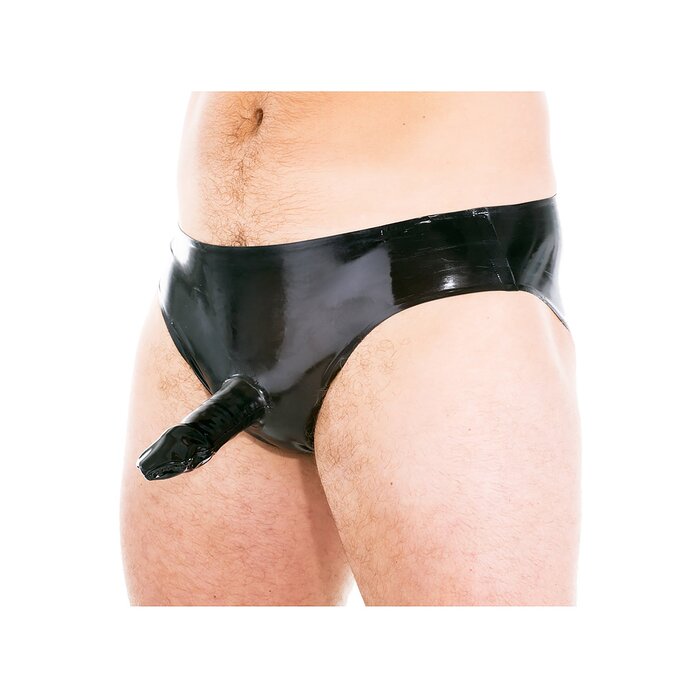 Rubber Penis Pants Black