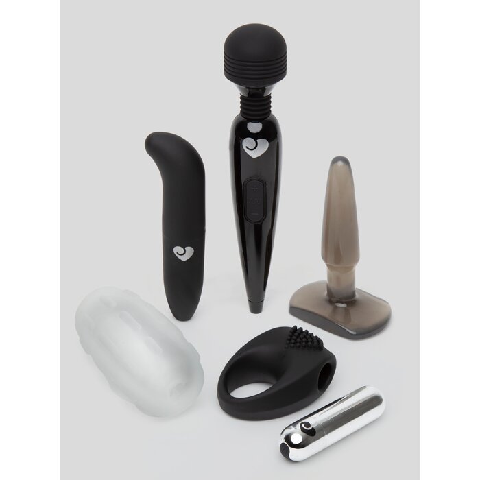 Lovehoney Up All Night Couple's Sex Toy Kit (6 Piece) - Black