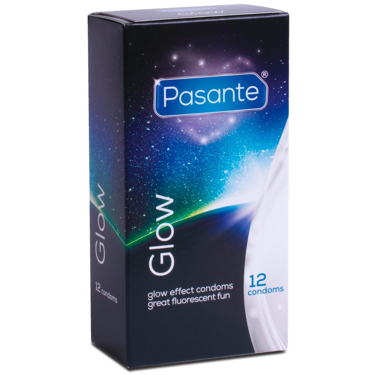 Pasante Glow In The Dark Condoms 12 pcs - Clear