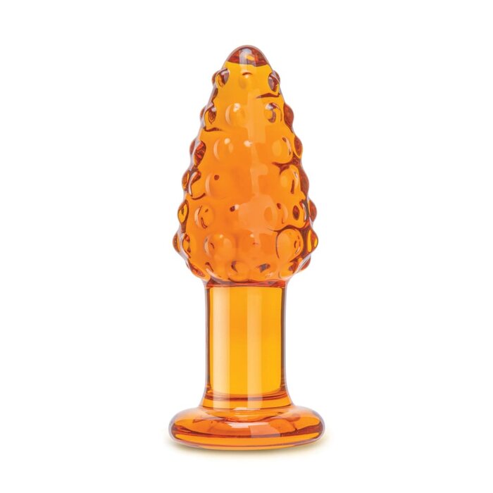 Nubby Acorn 4" Glass Butt Plug
