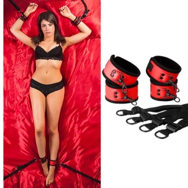Pin Me To The Bed Restraint - Red