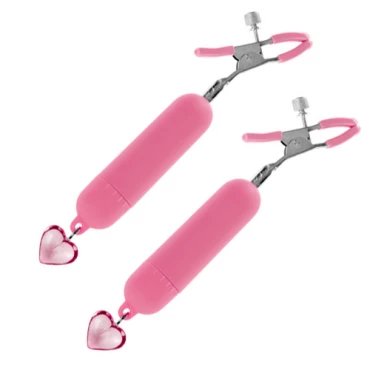 Candy Crush Pink Vibrating Nipple Clamps