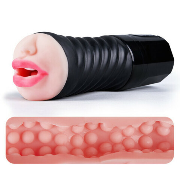 Bestvibe Mouth Obsession Vibration  Suction Remote Play Dual-Density Oral Masturbator
