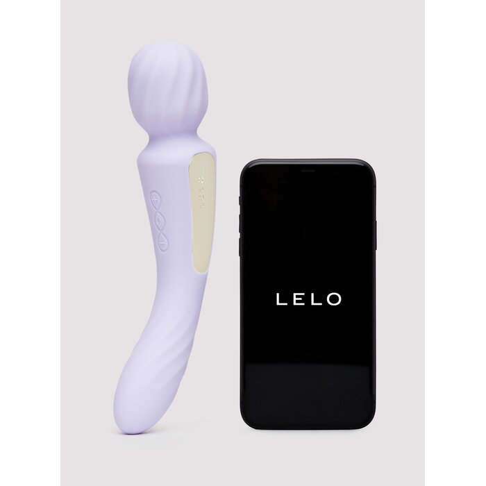 Lelo SWITCH App Controlled Double Ended Textured Wand Vibrator - Purple
