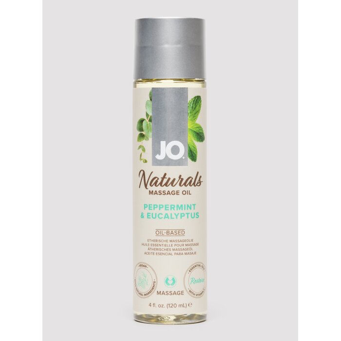 System JO Naturals Peppermint and Eucalyptus Massage Oil 120ml