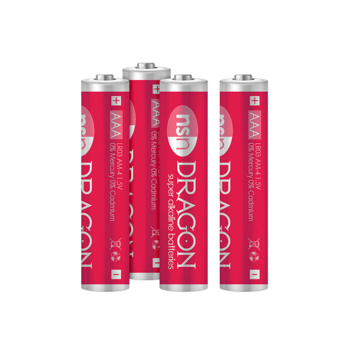 Dragon - Super Alkaline Batteries - AAA - 4-Pack