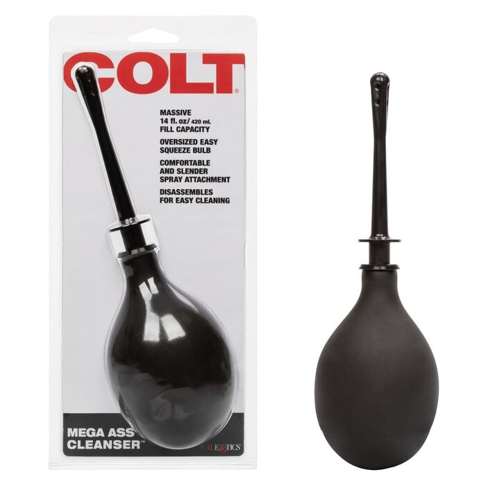 COLT Big Mega Ass Cleanser: Extra Large Anal Douche with Spiraled Probe
