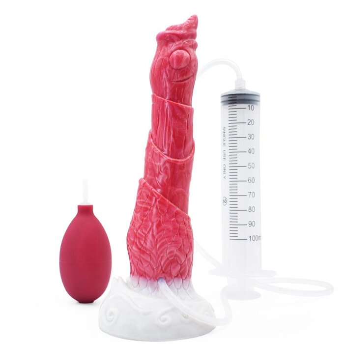 Premium 9-Inch Alien Squirting Dildo: Fantastical Silicone Pleasure Toy
