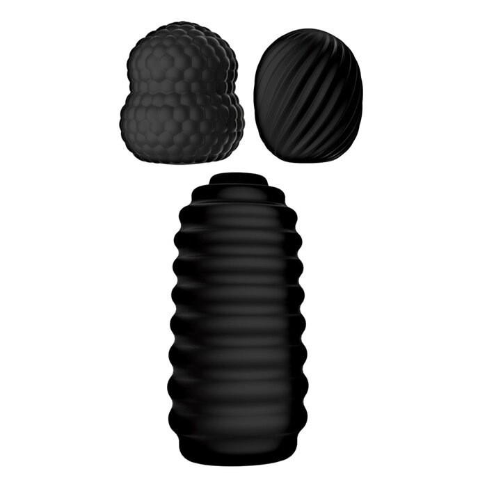 Delite Pocket Masturbator Kit - Black