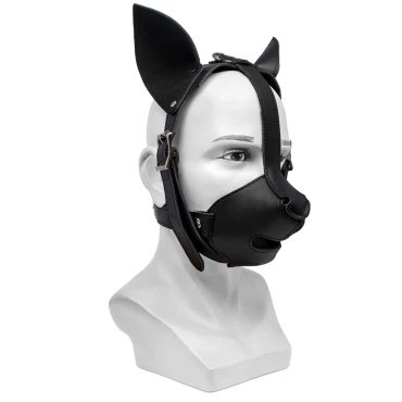 Top Dog Faux Leather Puppy Mask