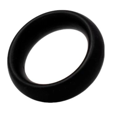 Stamina Luxe Black Silicone Cock Ring - 45MM