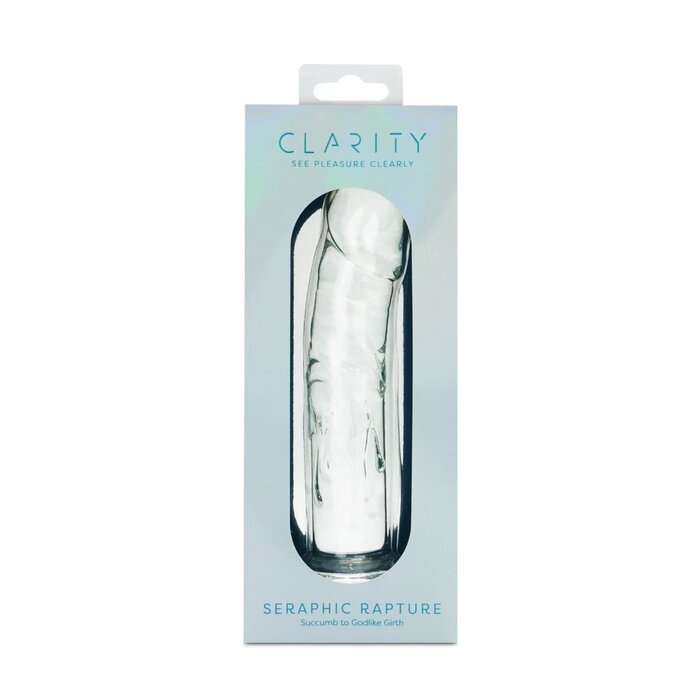 Clarity Seraphic Rapture Sculpted Glass Dildo: 7 Inch G-Spot Stimulation Tool