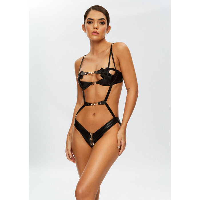 Ann Summers Sunset Strip Crotchless Body, Bright Pink