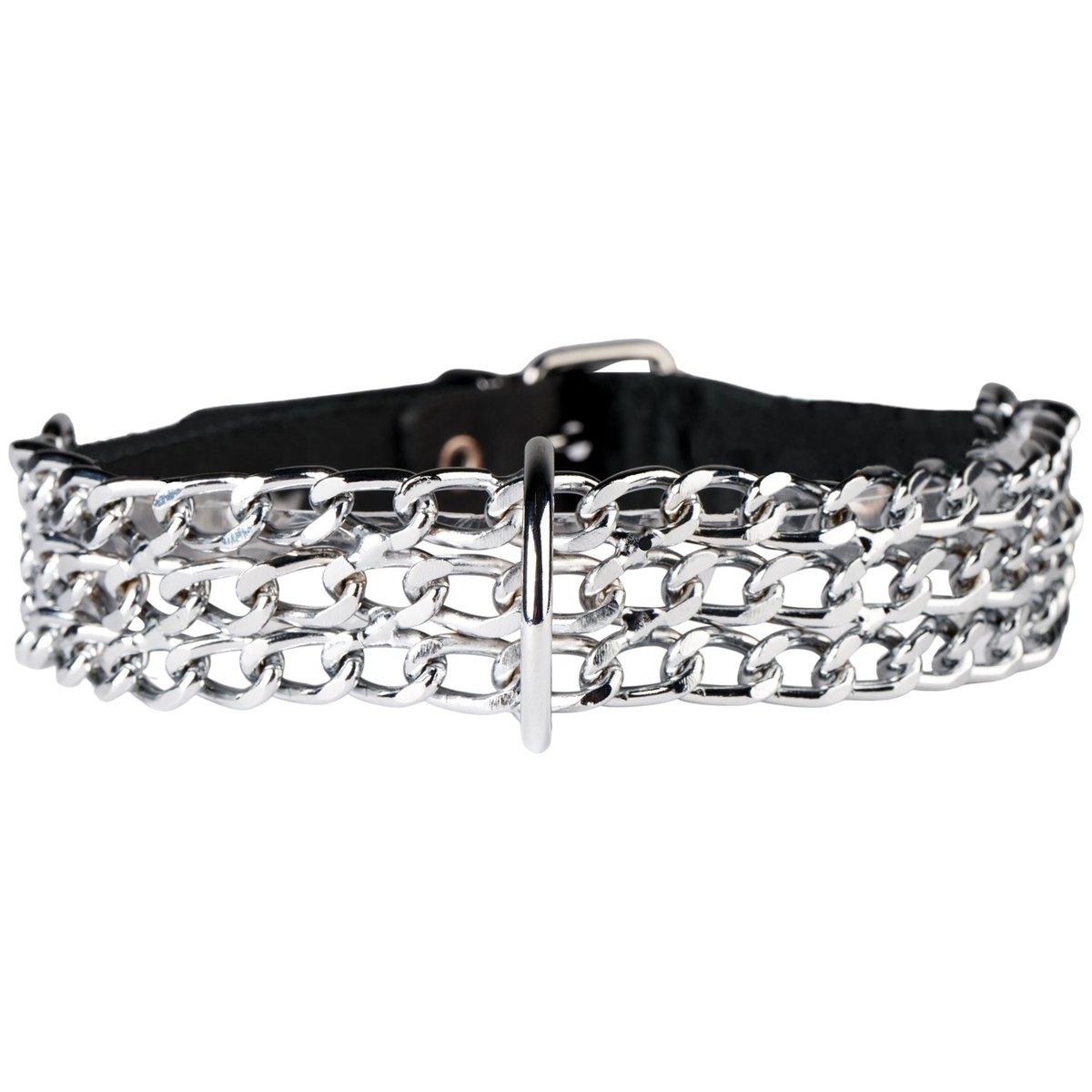 Zado Adjustable Chain Collar - Black - One Size