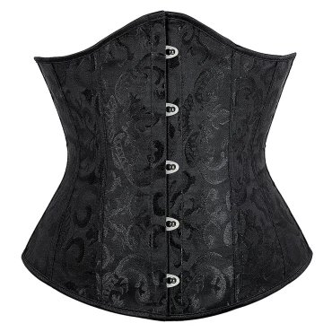 Midnight Wildflower Underbust Black Corset - M