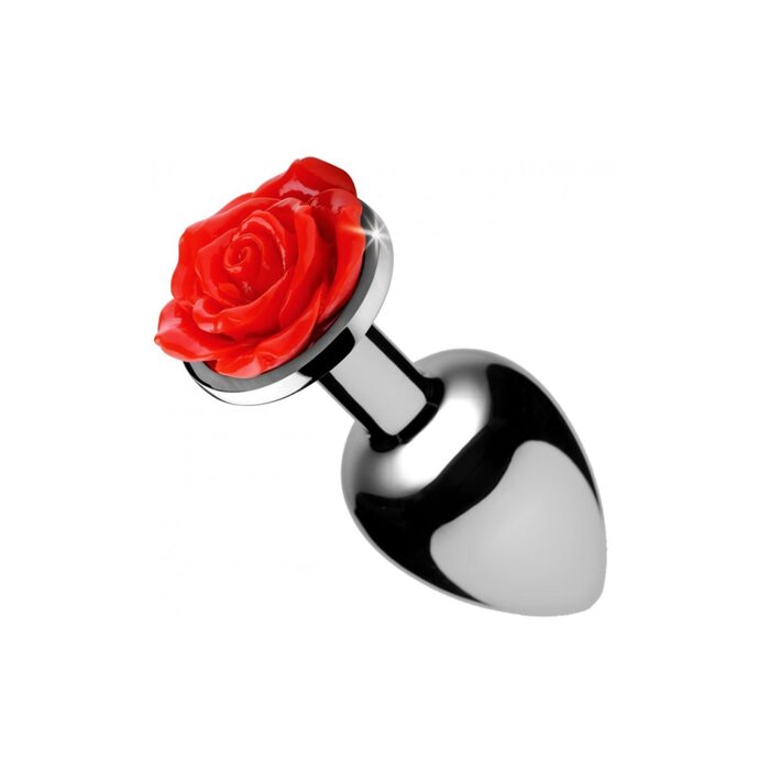 Red Rose Anal Plug - Medium