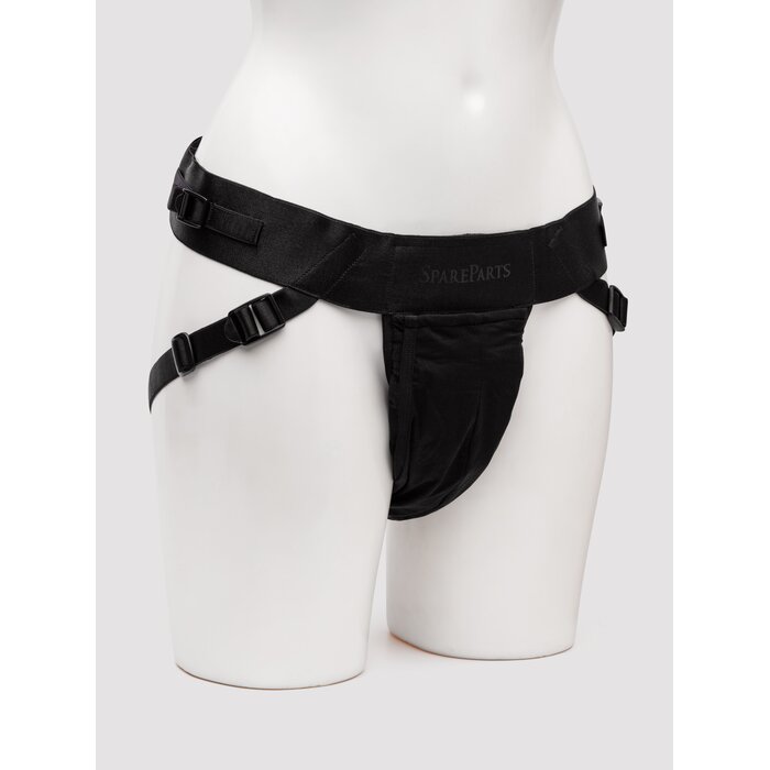 Spareparts Deuce Double Penetration Nylon Strap-On Harness - Black