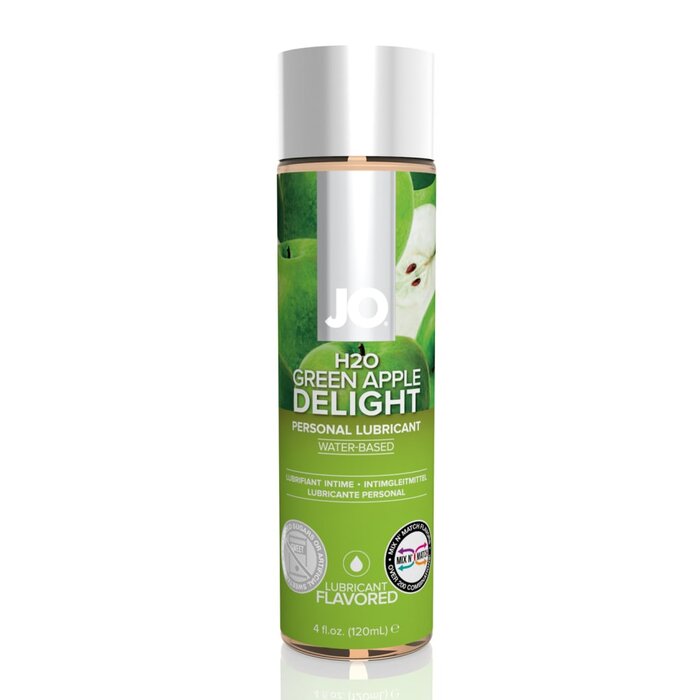 JO H2O Flavored Lubricant - Green Apple Delight - 4 oz.