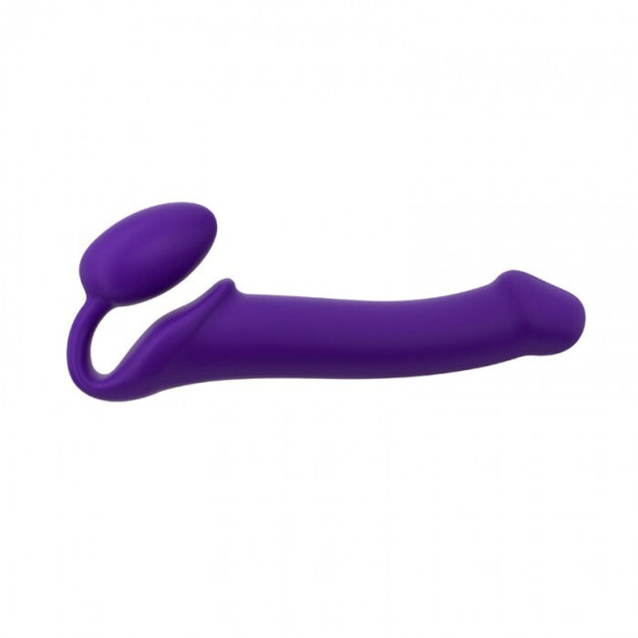 Semi-Realistic Bendable Strap-On Purple Large