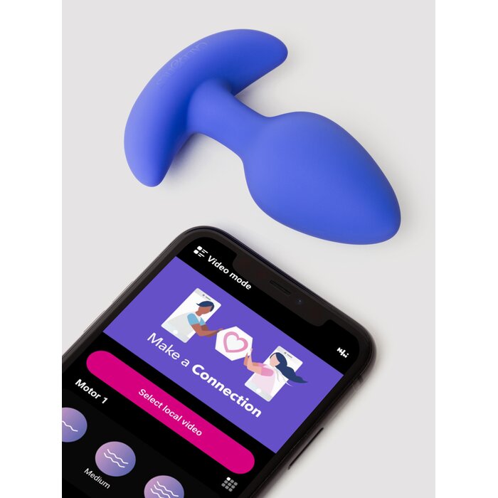 Connect App Controlled Vibrating Butt Plug - Purple