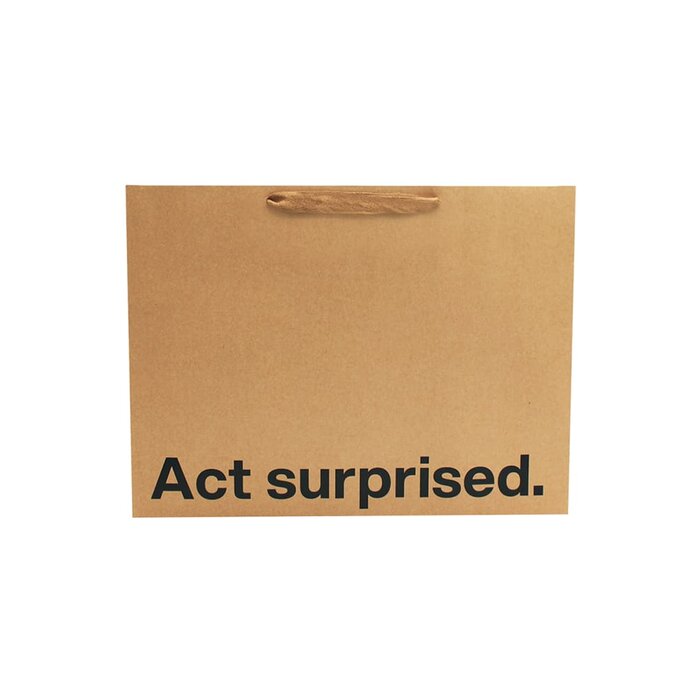 "Act Surprised" Large Gift Bag