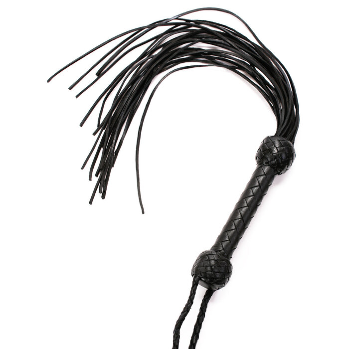Leather Flogger Black