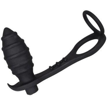 Cock Rocket 10-Speed Vibrating Rechargeable Butt Plug & Cock Ring