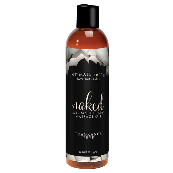 Intimate Earth Naked Aromatherapy Massage Oil - Fragrance Free - 4 oz.