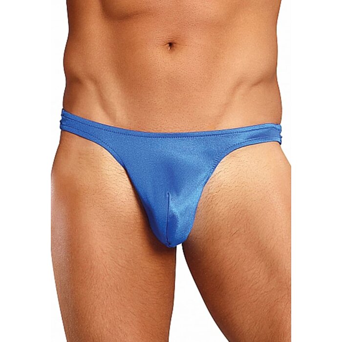 Satin Bong Thong - Royal Blue - Small/Medium