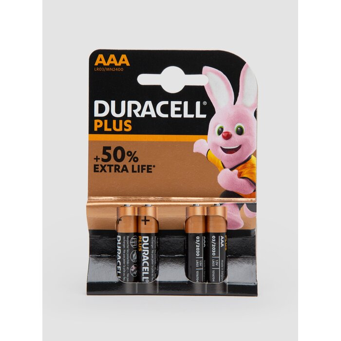 Duracell Plus AAA Batteries (4 pack)