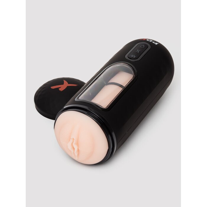 PDX Elite Vibrating Mega Milker Realistic Masturbator - Flesh Pink
