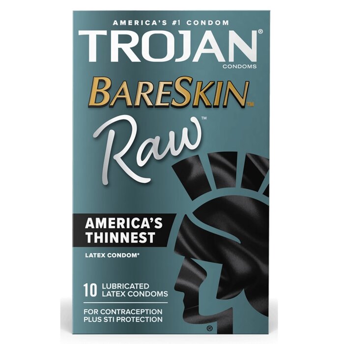 Trojan BareSkin Raw Condoms - 10 Pack