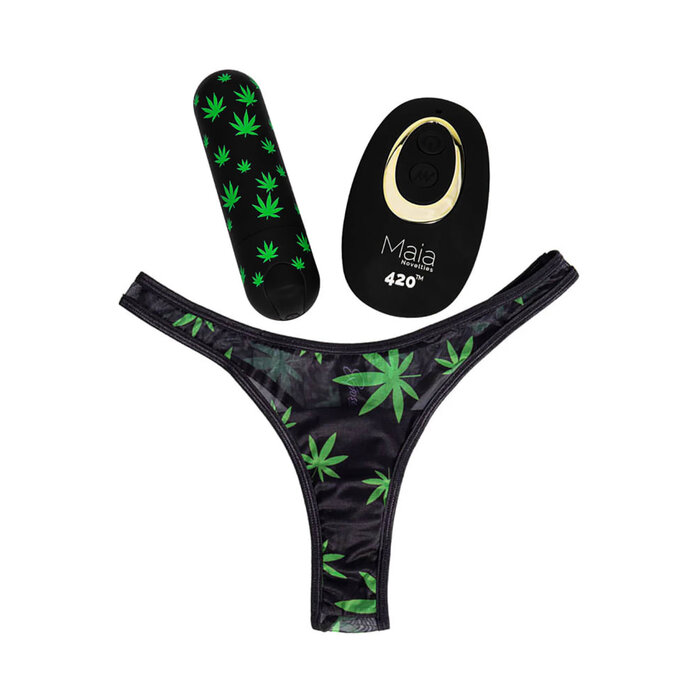 Date Night 420 Remote Control Panty Vibe - Large/X-Large
