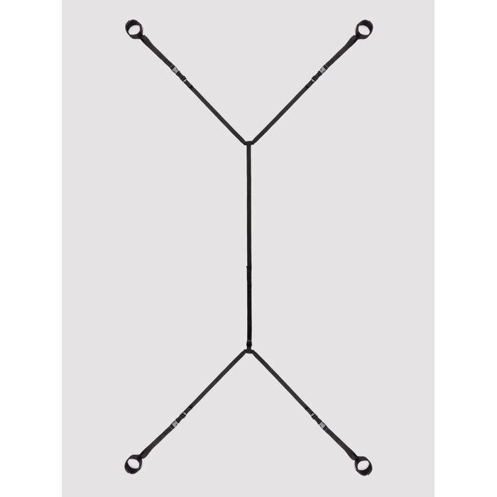 Bondage Boutique Under Mattress Spreader Restraint - Black