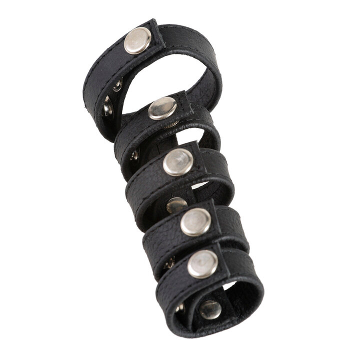 Leather Scorpion Cock & Ball Strap