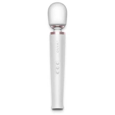 Le Wand Pearl White Rechargeable Wand Vibrator