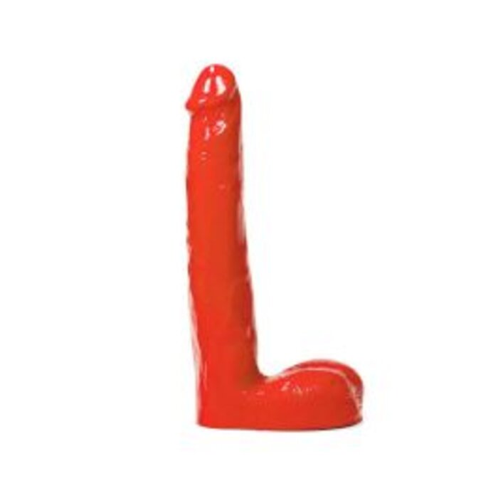 All Red - 8 inch Thin Dildo