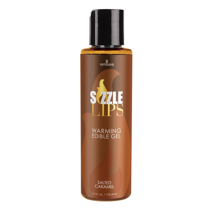 Sizzle Lips Edible Warming Gel - Salted Caramel - 4.2 oz.