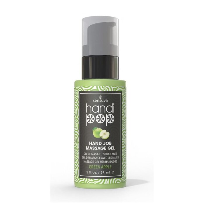 HandiPop Edible Handjob Massage Gel - Green Apple - 2 oz.