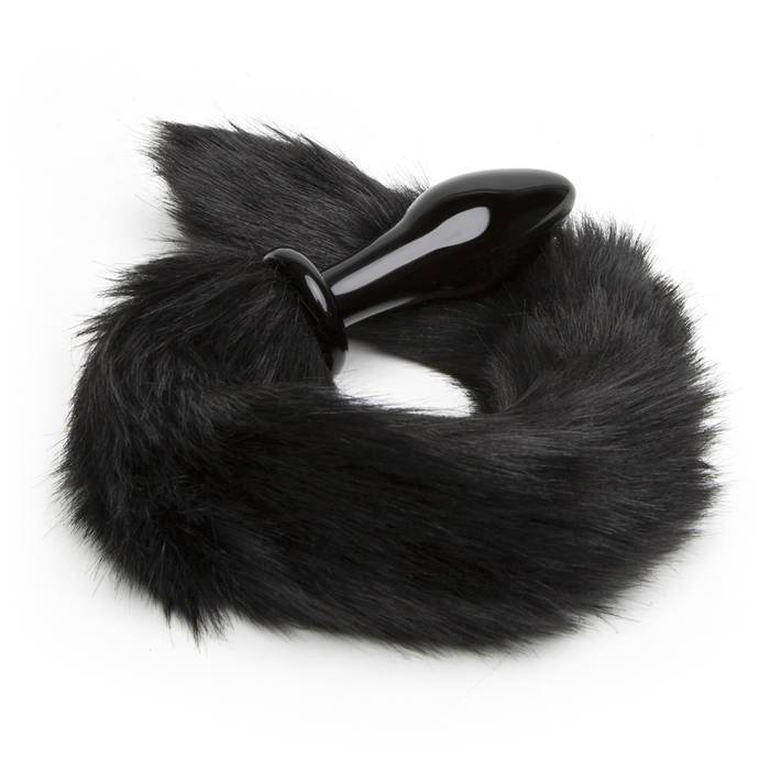 DOMINIX Deluxe Glass Faux Fur Animal Tail Butt Plug