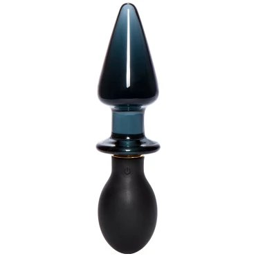 Dualis Prism Double Glass & Silicone 10-Speed Vibrating Butt Plug
